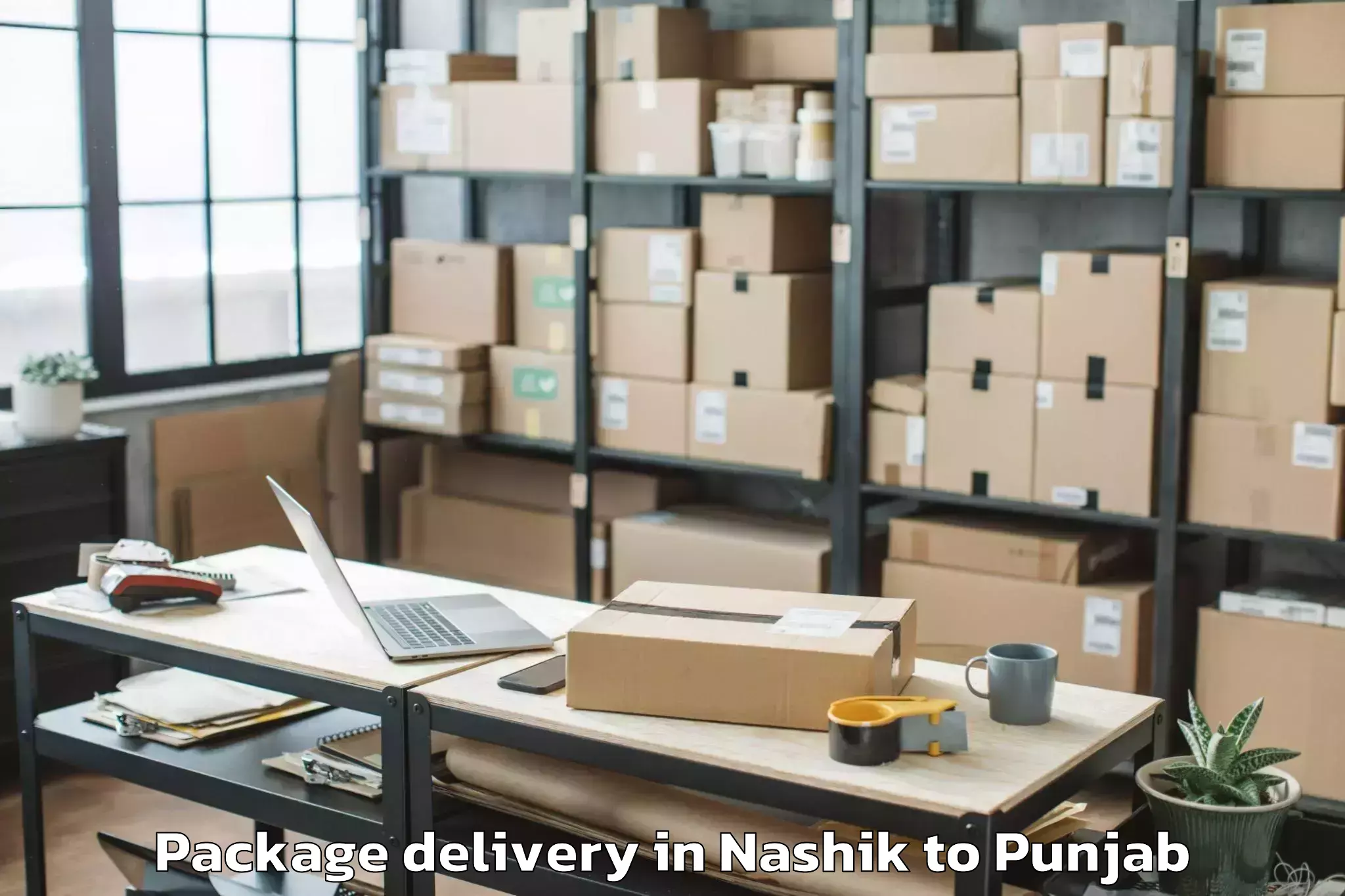 Nashik to Muktsar Package Delivery Booking